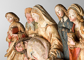 Beweinung Christi frühes 16. Jahrhundert Meister der Zvíkover Beweinung (?) Diözesane Sammlung L. Deinhardstein, L. Rastl