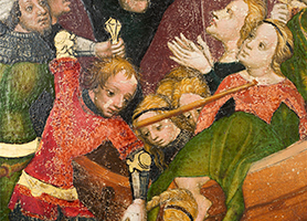 Martyrium der heiligen Ursula und ihrer Gefährtinnen Um 1415 Wien oder Steiermark Diözesane Sammlung L. Deinhardstein, L. Rastl