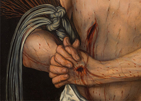 Schmerzensmann 1537 Lucas Cranach d. Ä. (*1472 Kronach, Deutschland; + 1553 Weimar, Deutschland) Diözesane Sammlung L. Deinhardstein, L. Rastl
