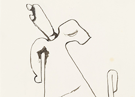 Christmas angel for Monsignore 1970 Maria Lassnig (*1919 Kappel am Krappfeld, Österreich, + 2014 Wien, Österreich) Sammlung Otto Mauer © Maria Lassnig; Foto: L. Deinhardstein, L. Rastl