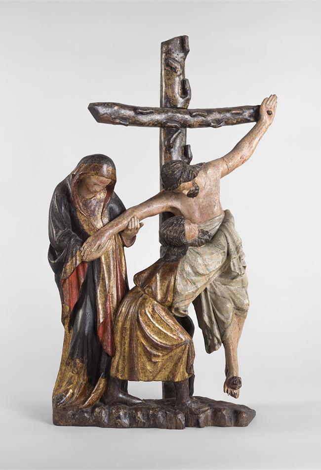 Kreuzabnahme um 1330 - 1340 Seeschwäbisch / Bodenseeraum Diözesane Sammlung L. Deinhardstein, L. Rastl