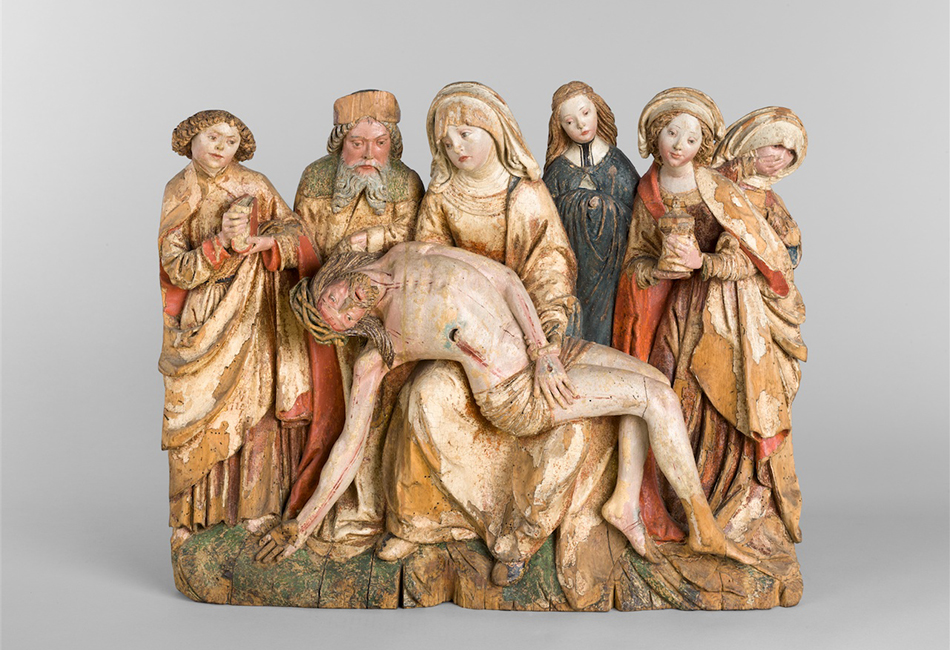 Beweinung Christi frühes 16. Jahrhundert Meister der Zvíkover Beweinung (?) Diözesane Sammlung L. Deinhardstein, L. Rastl