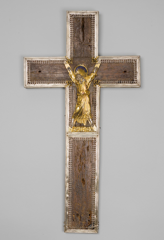 Gefasste Andreaskreuz-Reliquie um 1440 Wien Domschatz St. Stephan L. Deinhardstein, L. Rastl