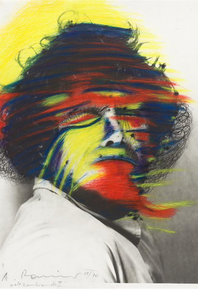 Selbstporträt als Rembrandt II 1969 od. 1970 Arnulf Rainer (*1929 Wien, Österreich) Sammlung Otto Mauer © Arnulf Rainer; Foto: L. Deinhardstein, L. Rastl