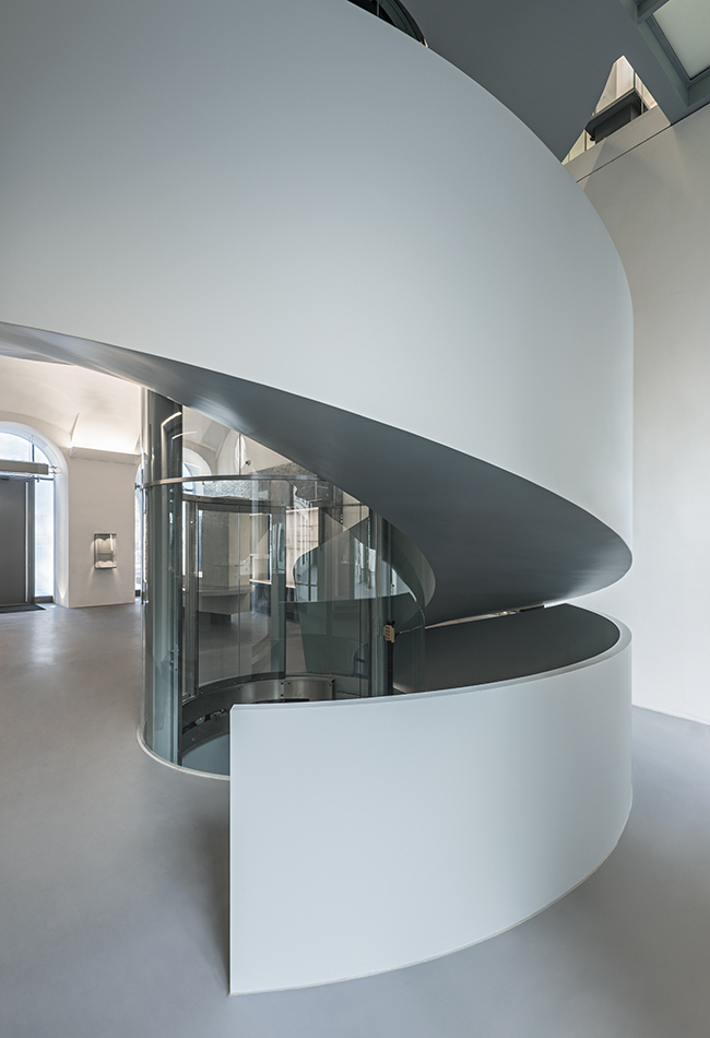 Die Wendeltreppe, Erdgeschoss Dom Museum Wien. Foto: Hertha Hurnaus