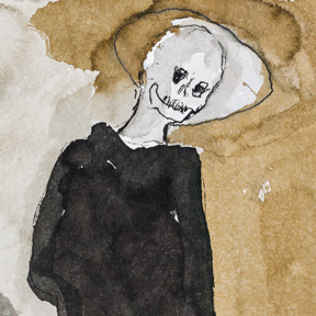 Günter Brus, Junger Tod (Detail), 2020. Courtesy of the artist © Günter Brus, Foto: L. Deinhardstein Günter Brus, Junger Tod (Detail), 2020. Courtesy of the artist © Günter Brus, Foto: L. Deinhardstein