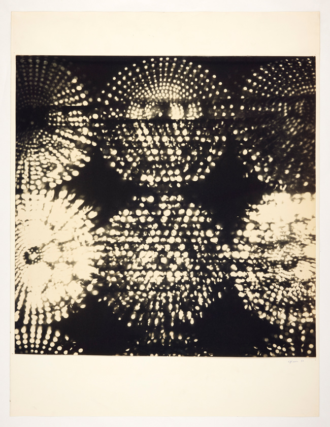 ohne titel (lichtgrafik) 1960 Otto Piene (*1928 Bad Laasphe, Deutschland, + 2014 Berlin, Deutschland) Sammlung Otto Mauer © Otto Piene; Foto: L. Deinhardstein