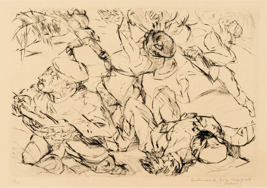 sturmangriff 1916 Max Beckmann (*1884 Leipzig, Deutschland, + 1950 New York, NY, USA) Sammlung Otto Mauer L. Deinhardstein