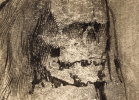 tod mit langem haar 1954 Ernst Fuchs (*1930 Wien, Österreich, + 2015 Wien, Österreich) Sammlung Otto Mauer © Ernst Fuchs; Foto: L. Deinhardstein